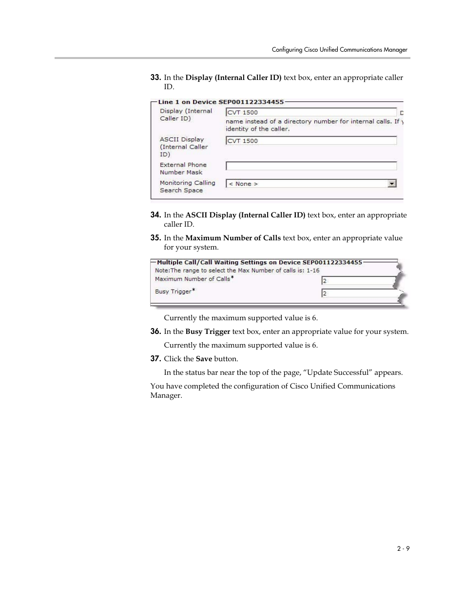 Polycom VVX C Business  Media Phone for Cisco Unified  Communications Manager (SIP) User Manual | Page 19 / 52