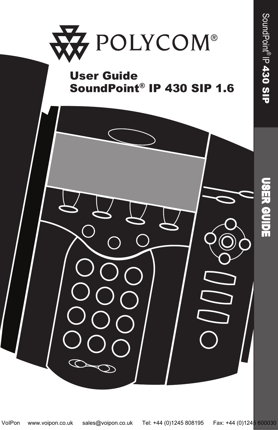 Polycom SoundPoint IP 430 SIP User Manual | 31 pages