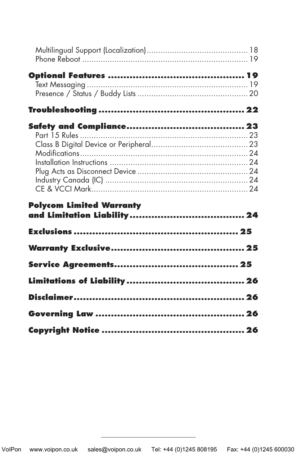 Polycom SoundPoint IP 430 SIP User Manual | Page 3 / 31