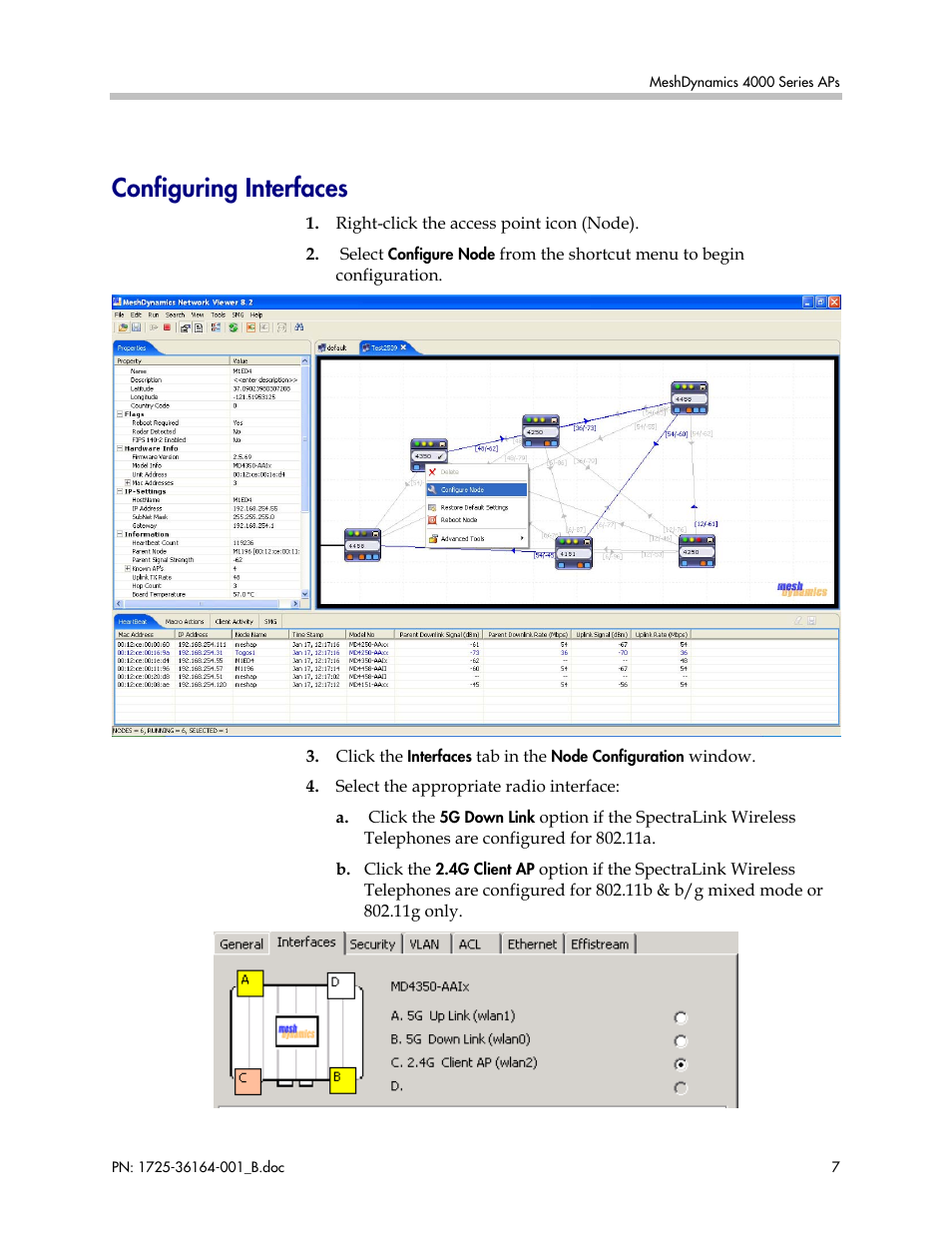 Configuring interfaces | Polycom MD4000 User Manual | Page 7 / 15