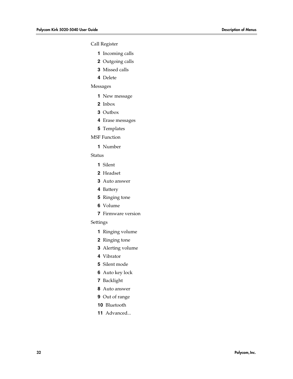 Polycom KIRK 14158600-HD User Manual | Page 32 / 88