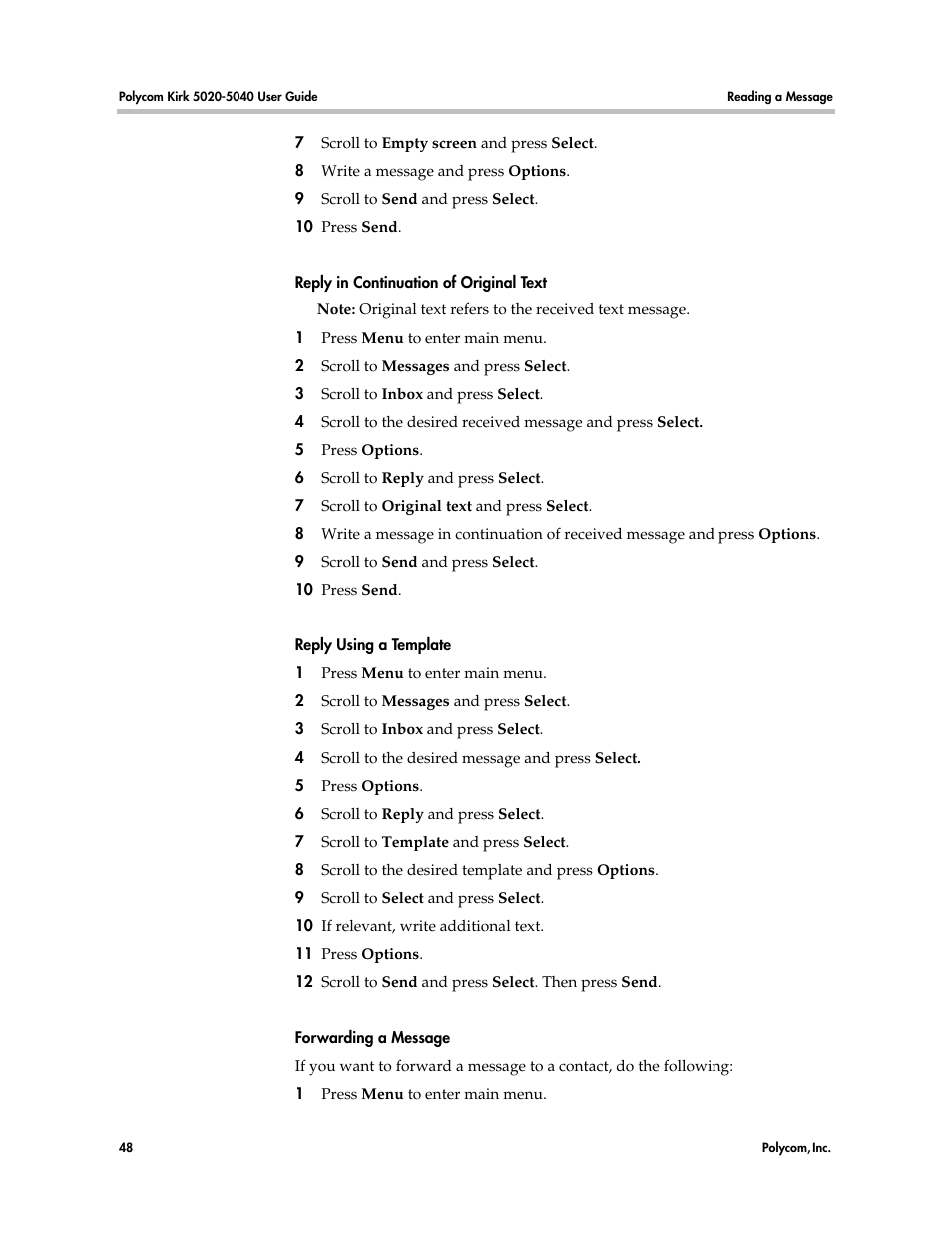 Polycom KIRK 14158600-HD User Manual | Page 48 / 88