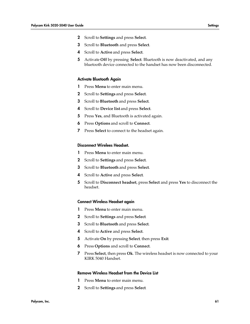 Polycom KIRK 14158600-HD User Manual | Page 61 / 88