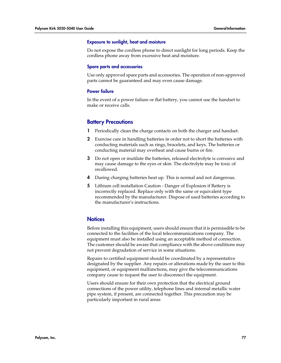 Polycom KIRK 14158600-HD User Manual | Page 77 / 88