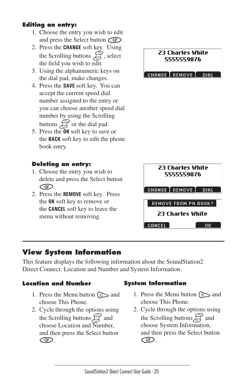 Port | Polycom Sound Station2 Direct Connect-MERIDIAN User Manual | Page 20 / 37