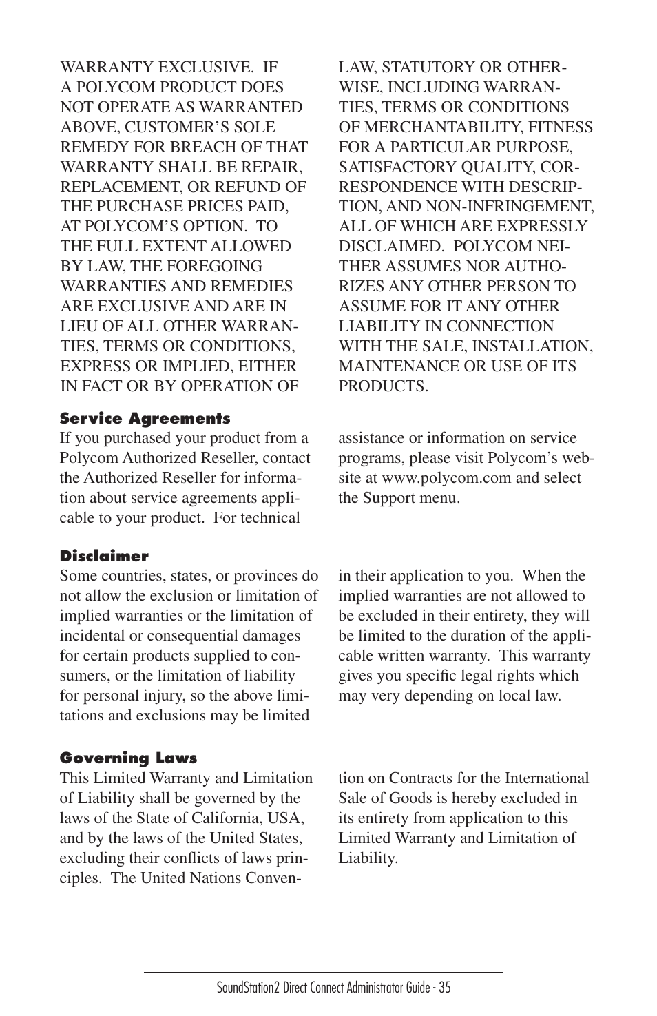 Polycom Sound Station2 Direct Connect-MERIDIAN User Manual | Page 35 / 37