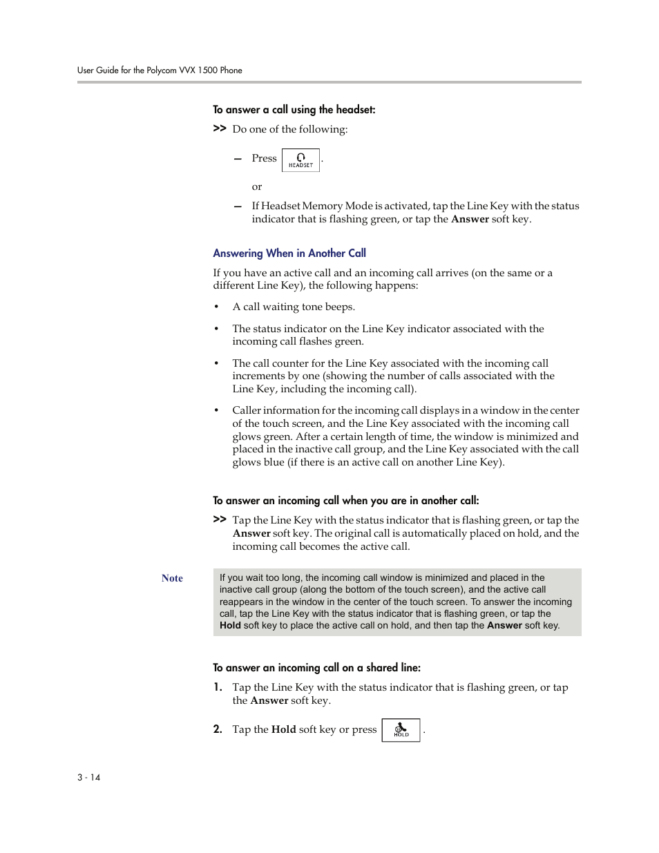 Polycom VVXTM 1500 User Manual | Page 124 / 208