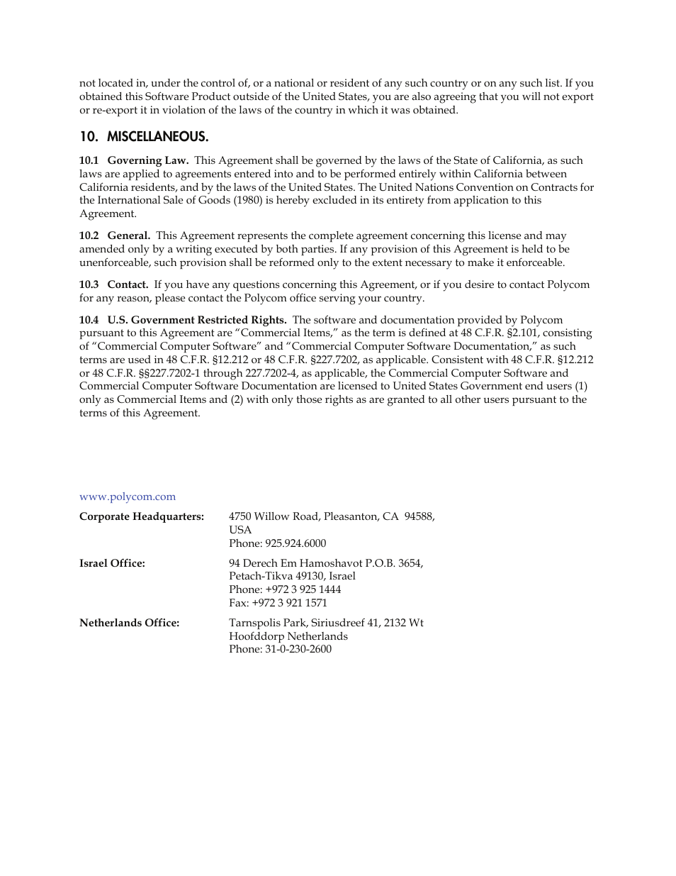 Polycom VVXTM 1500 User Manual | Page 208 / 208