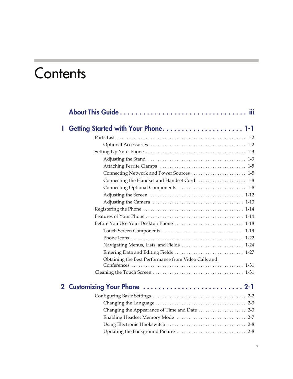 Polycom VVXTM 1500 User Manual | Page 5 / 208