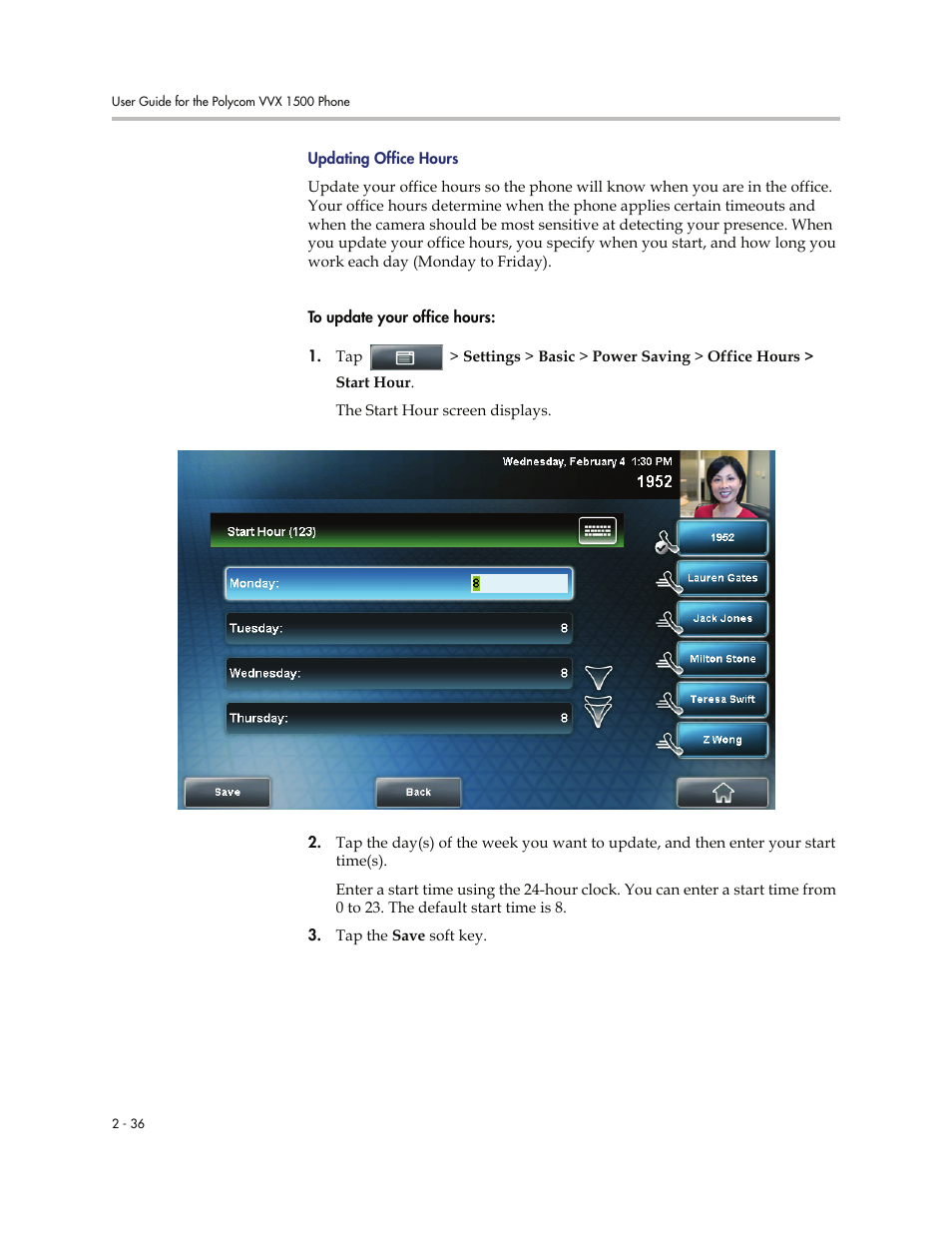 Polycom VVXTM 1500 User Manual | Page 76 / 208