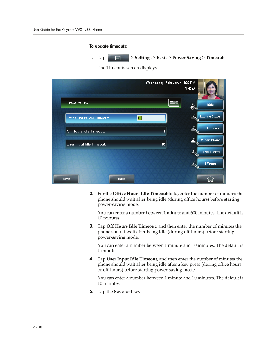 Polycom VVXTM 1500 User Manual | Page 78 / 208