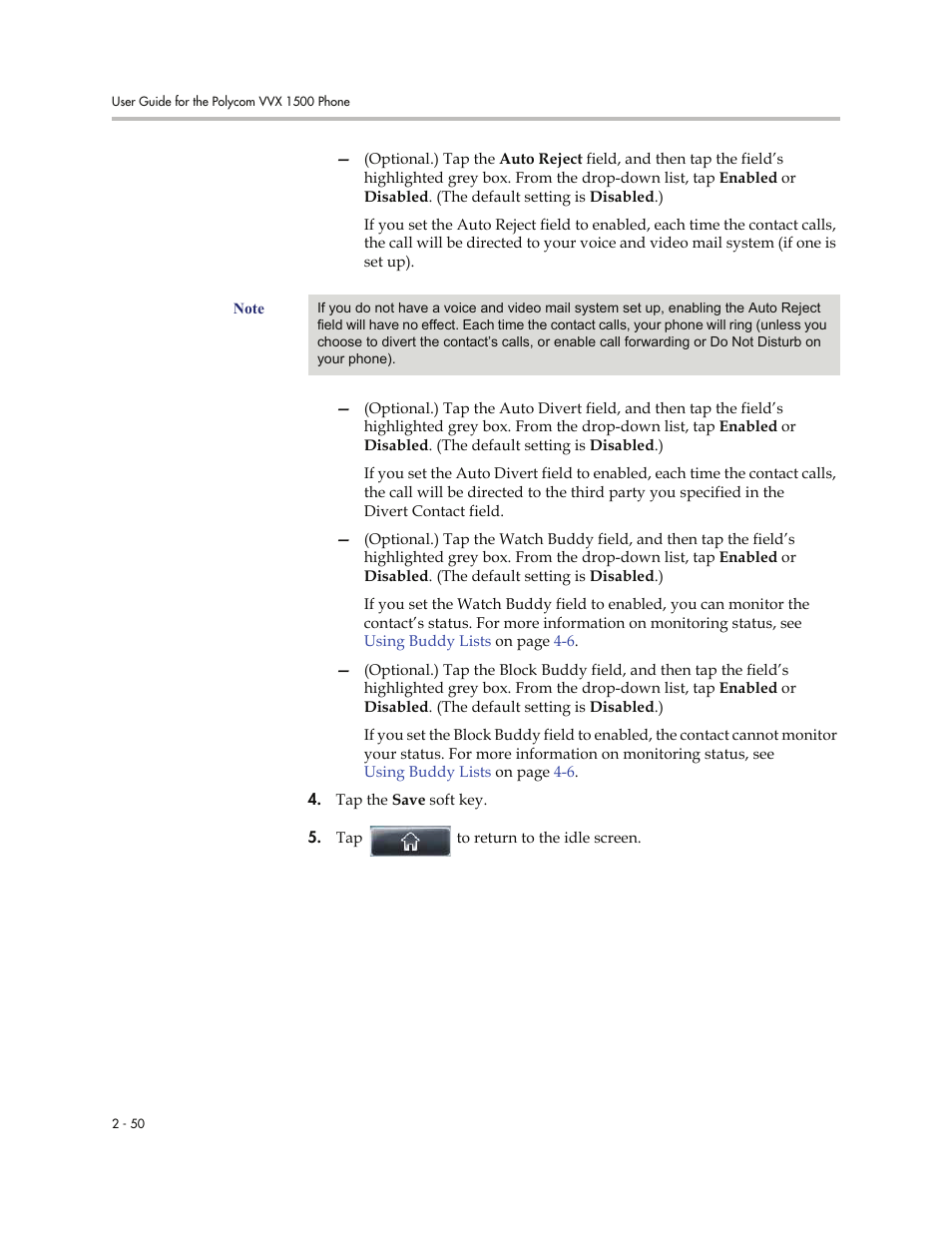 Polycom VVXTM 1500 User Manual | Page 90 / 208