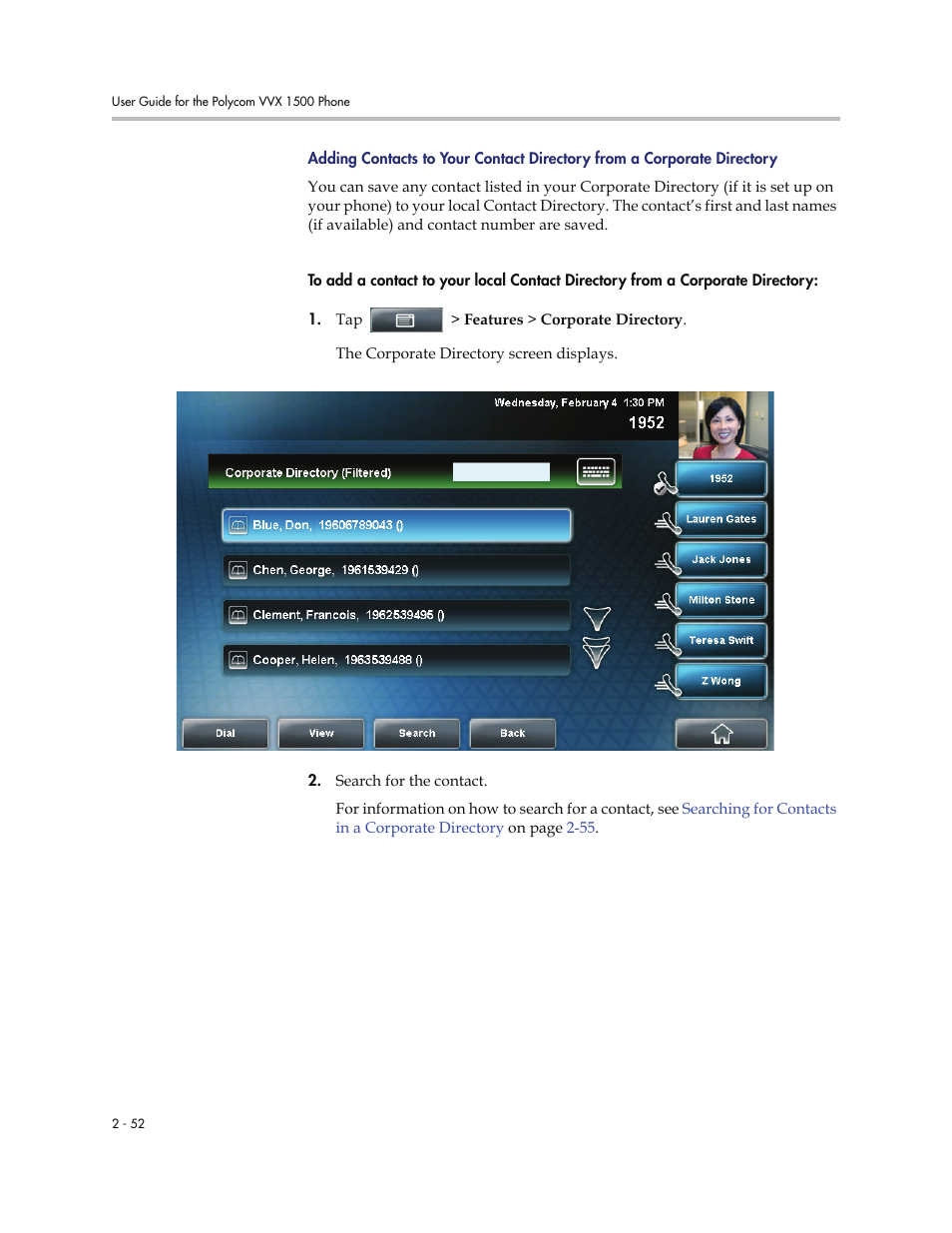 Adding | Polycom VVXTM 1500 User Manual | Page 92 / 208