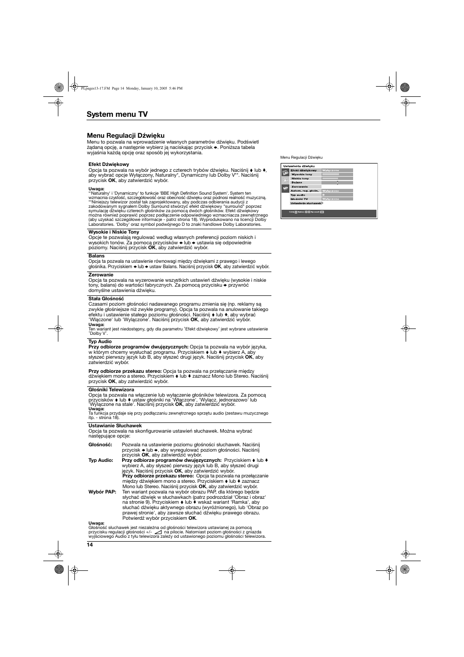 System menu tv | Sony KV-32HQ150K User Manual | Page 112 / 148