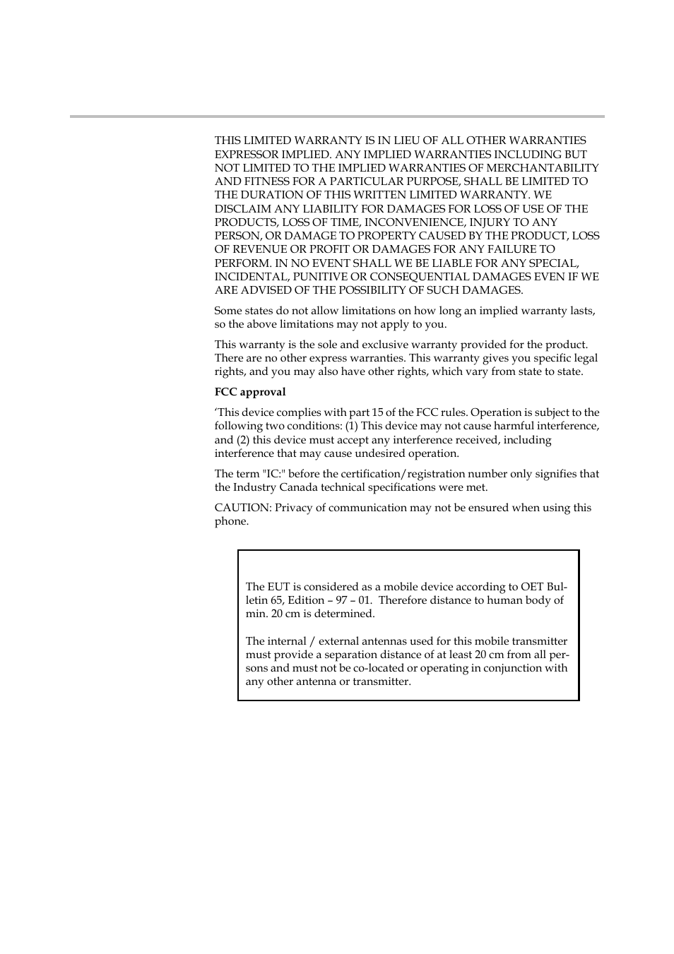 Rf exposure statement | Polycom 500 2G4 User Manual | Page 14 / 14