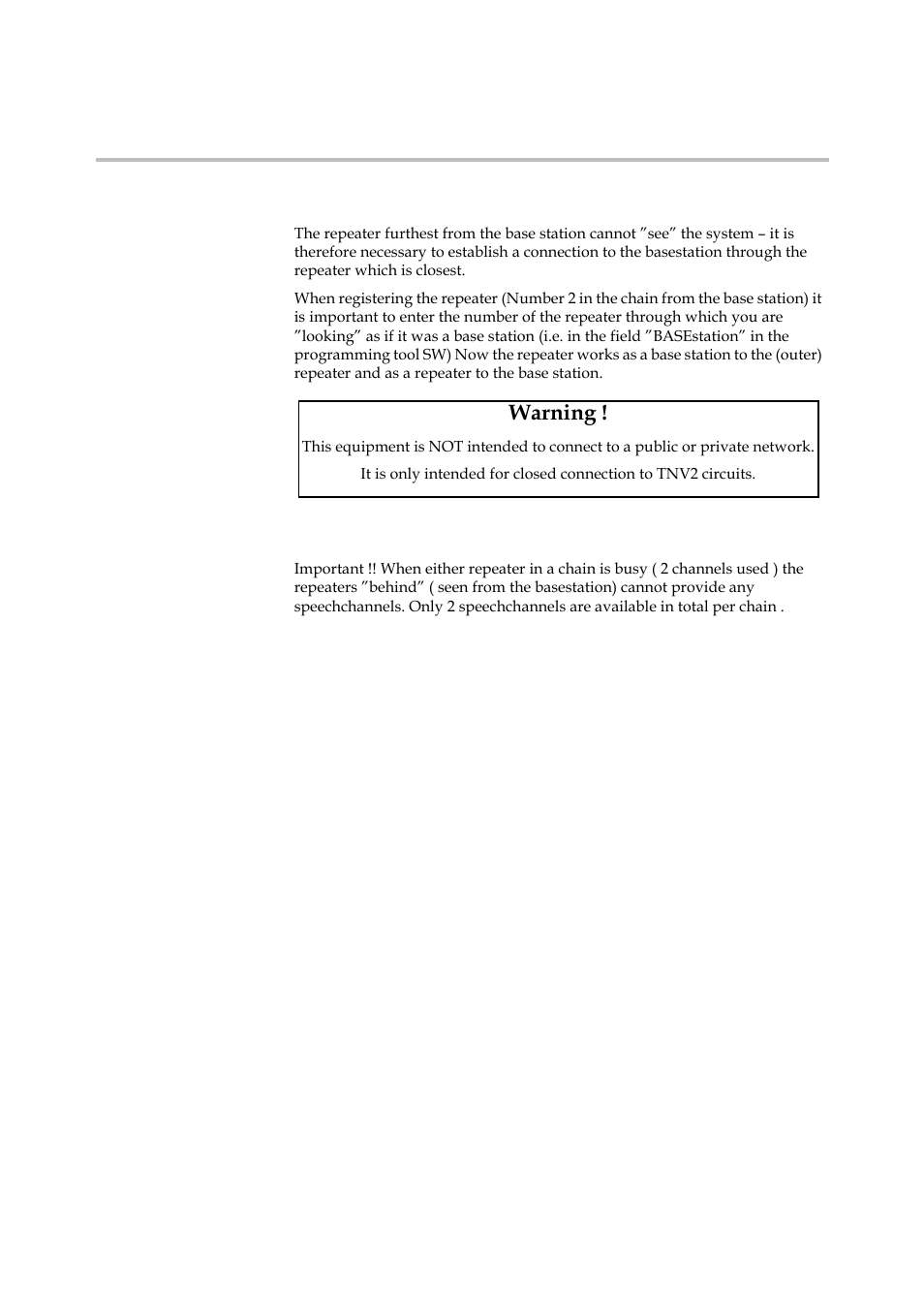 Warning | Polycom 500 2G4 User Manual | Page 9 / 14