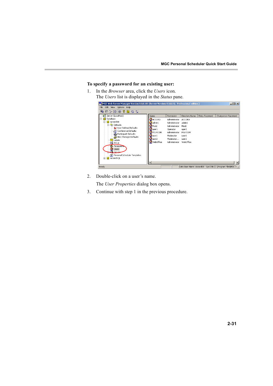 Polycom MGC Personal Scheduler User Manual | Page 39 / 86