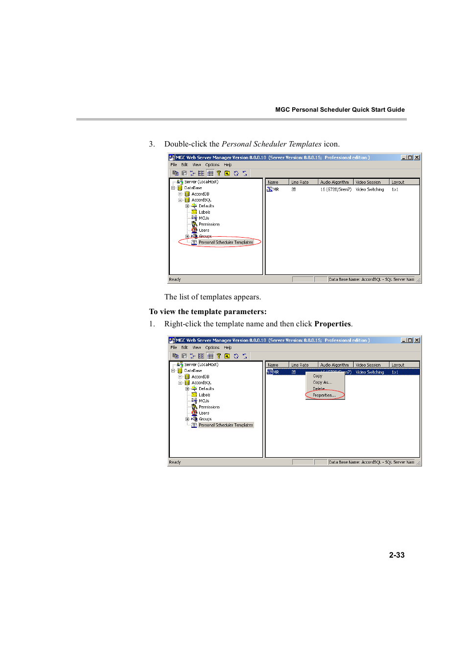 Polycom MGC Personal Scheduler User Manual | Page 41 / 86
