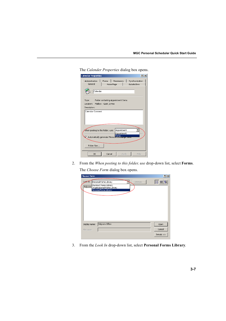 Polycom MGC Personal Scheduler User Manual | Page 51 / 86