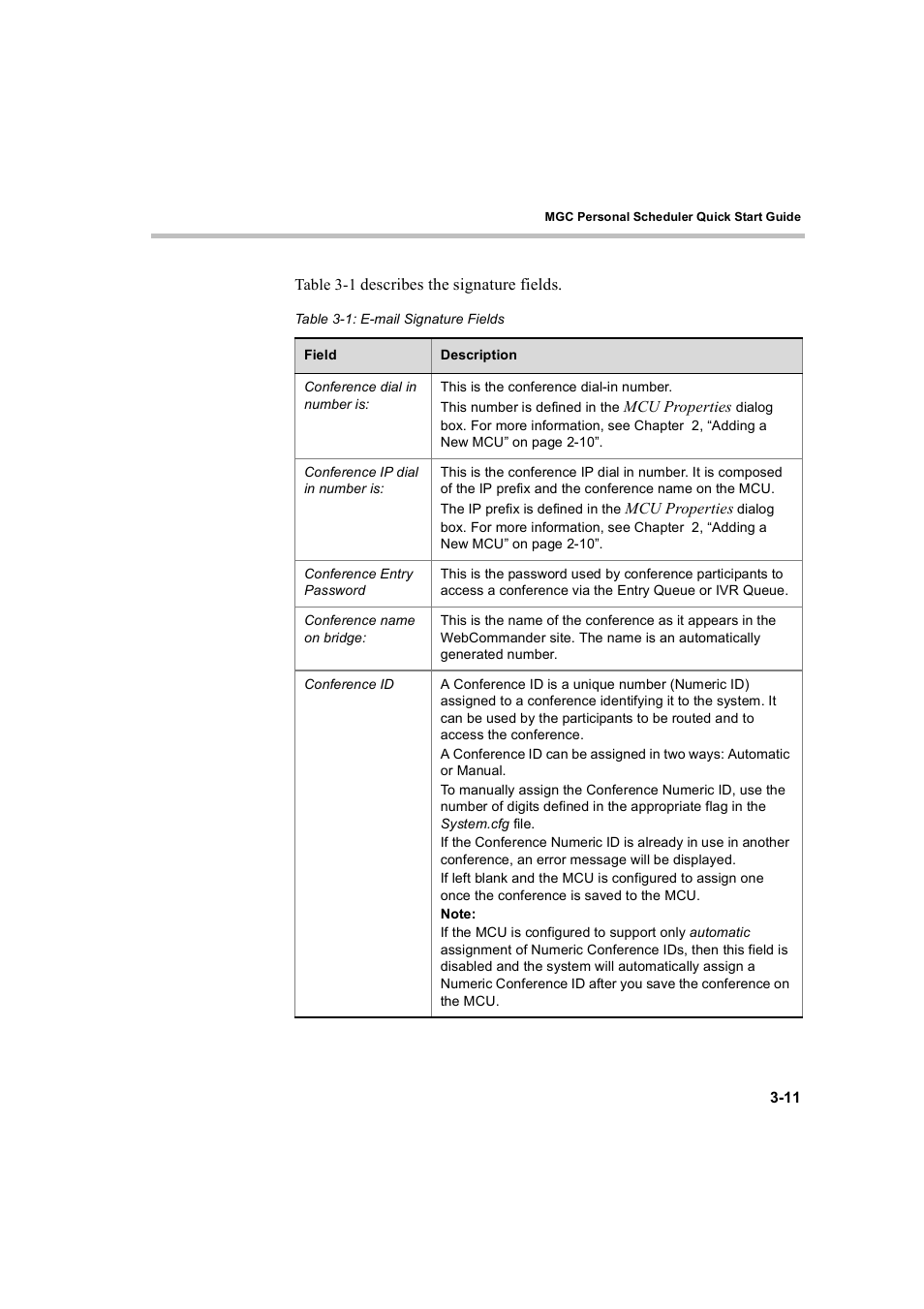Polycom MGC Personal Scheduler User Manual | Page 55 / 86