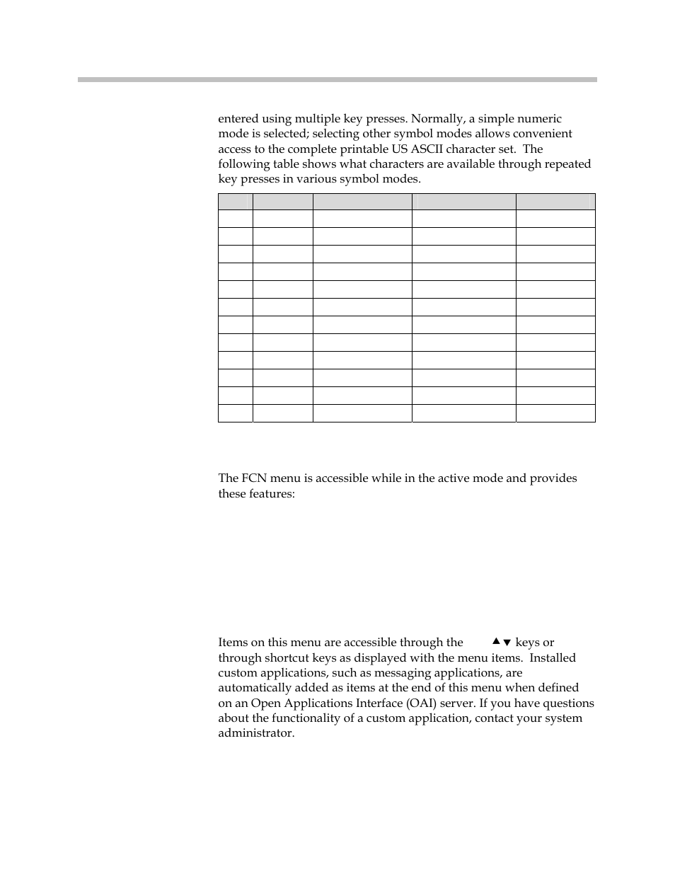 Fcn menu | Polycom SpectraLink 1725-36165-001 User Manual | Page 19 / 73
