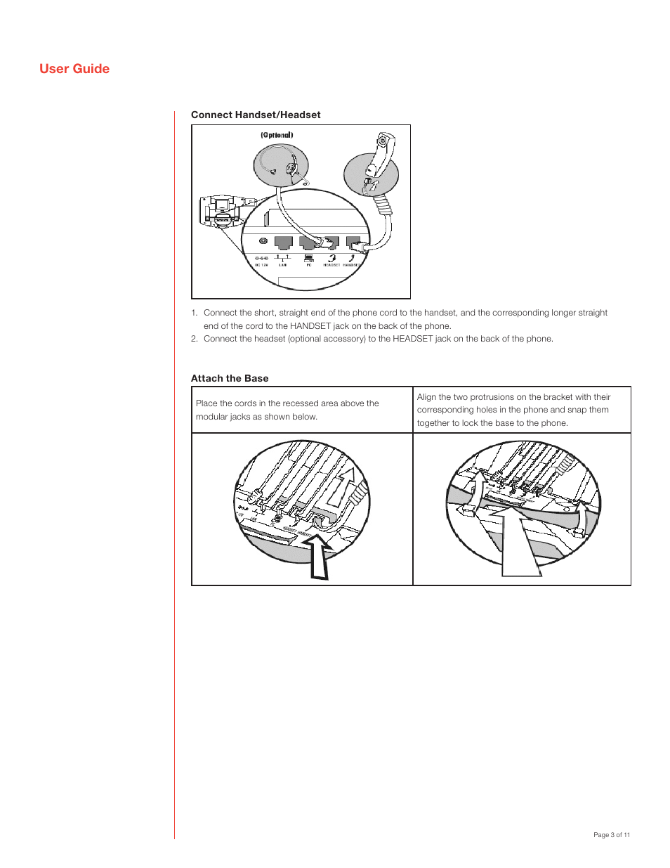 User guide | Polycom SoundPoint IP 600 SIP User Manual | Page 3 / 11