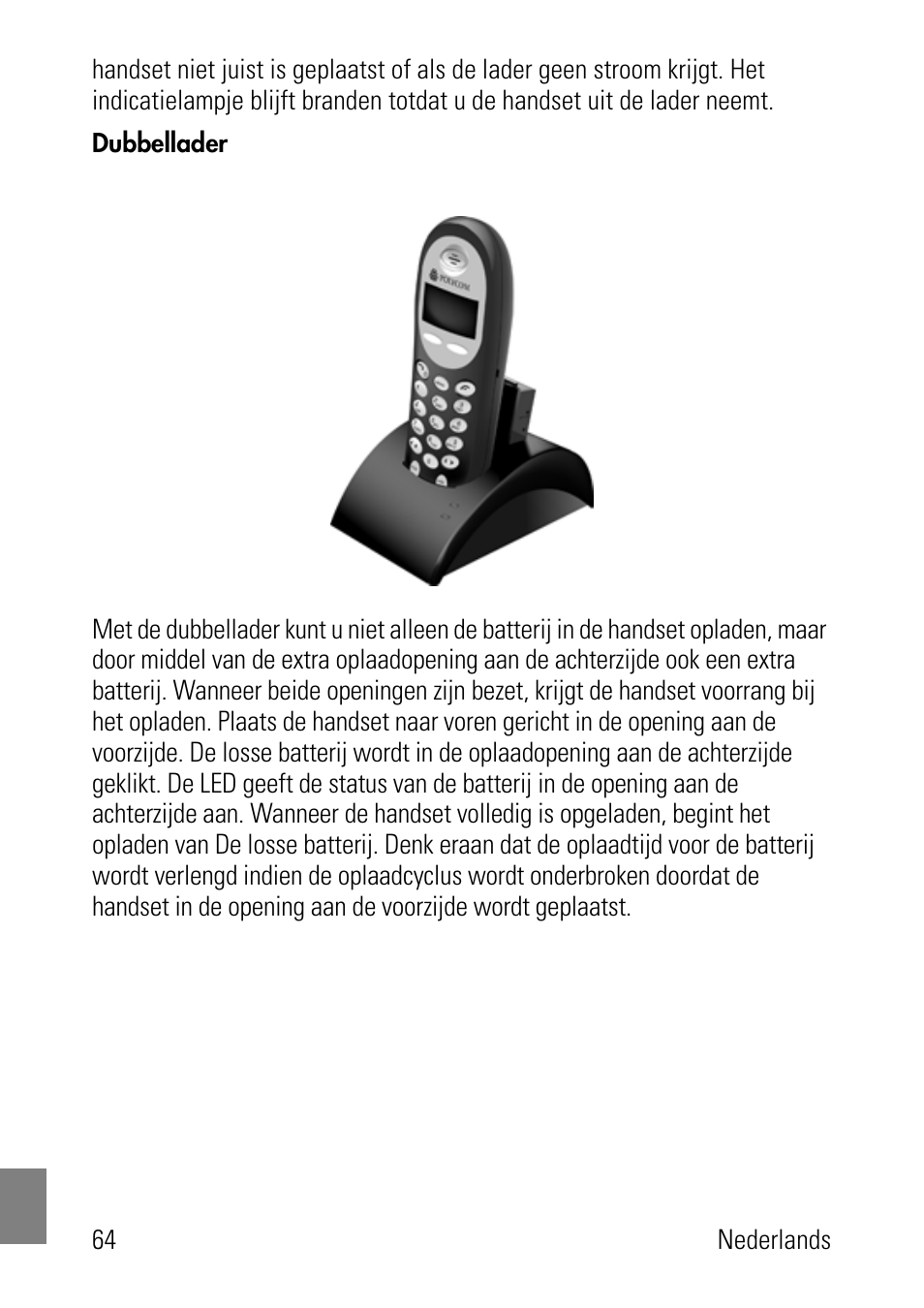 Dubbellader | Polycom SpectraLink 8002 Series User Manual | Page 64 / 72