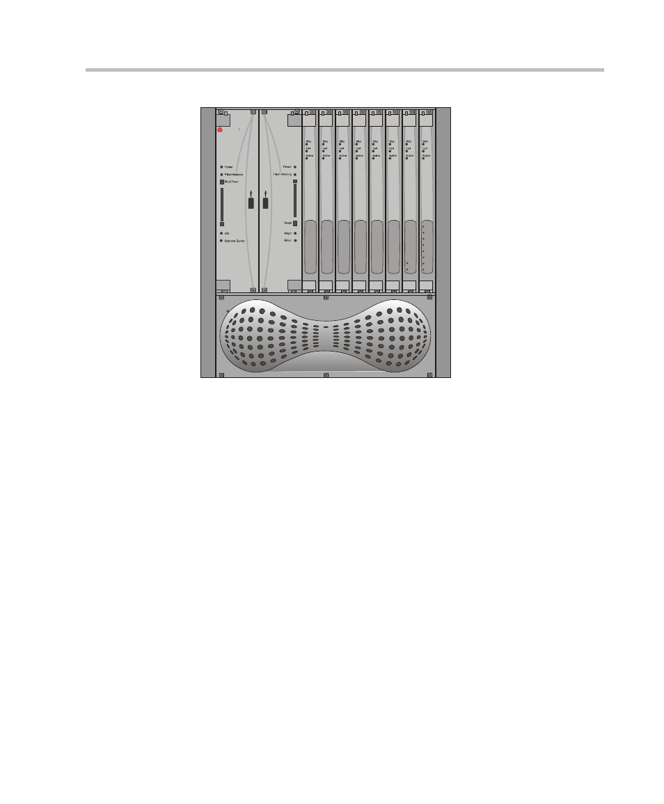 Led indicators, Led indicators -3, The following leds appear on the front panel | 4 leds on the readimanager iam, 4 leds on the control unit (cu), 2 leds on the mgc+50 power supply, 5 leds on net-2 isdn network interface module, 7 leds on net-4 isdn network interface module | Polycom DOC2238A User Manual | Page 135 / 160