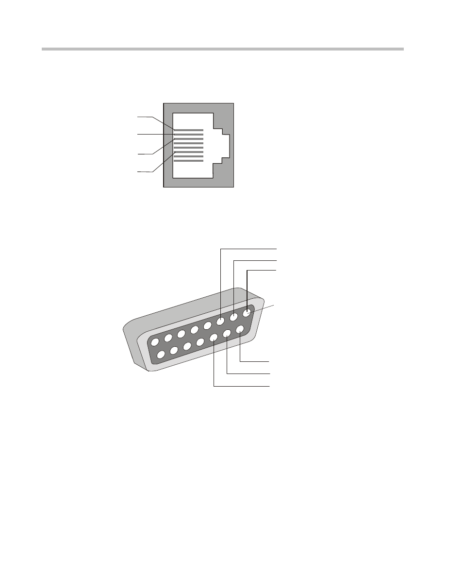 Lan pin assignment, Alarms port pin assignment, Ction“alarms | Polycom DOC2238A User Manual | Page 156 / 160