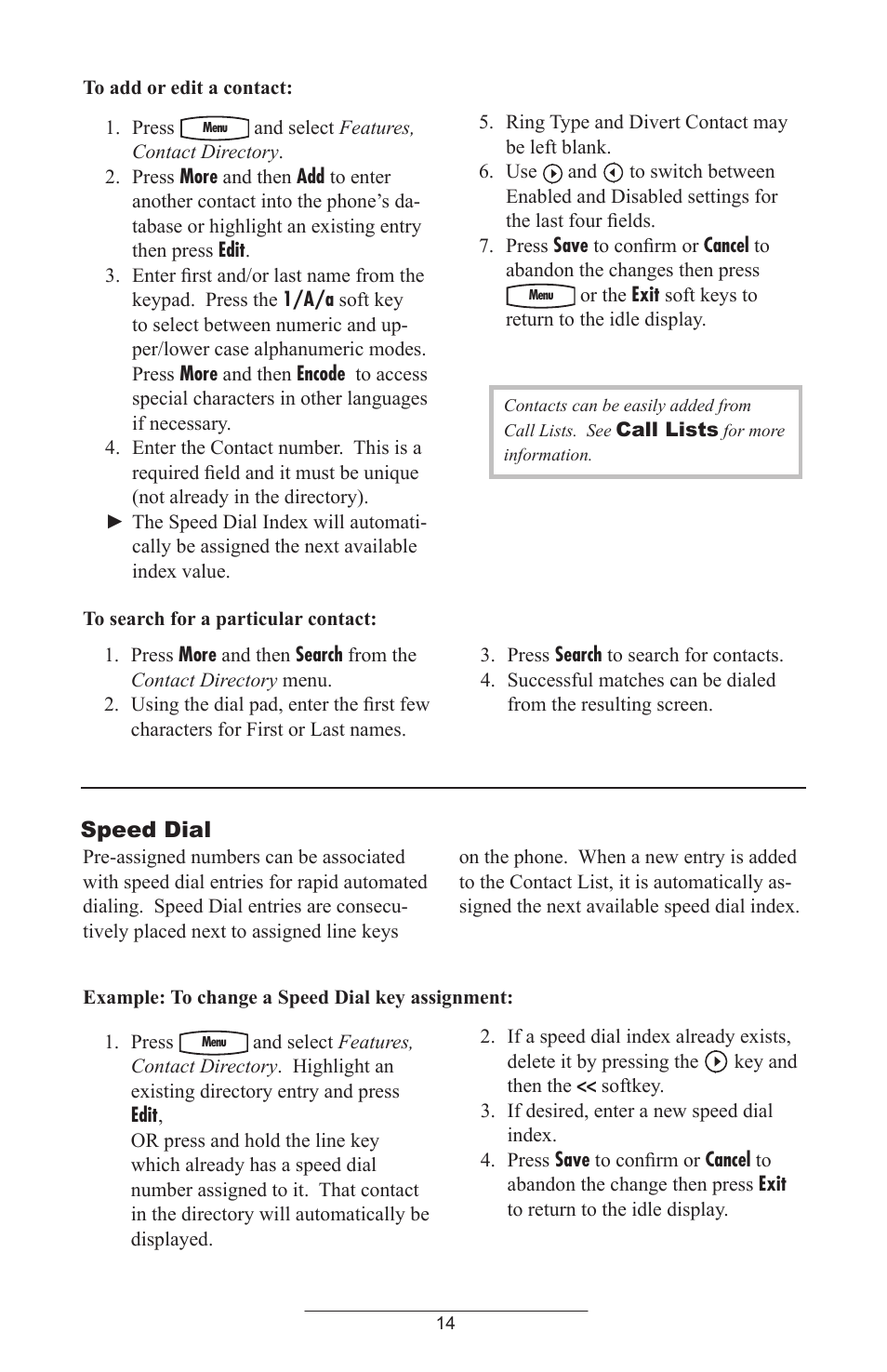 Speed dial | Polycom IP 430 SIP 2.0 User Manual | Page 17 / 31