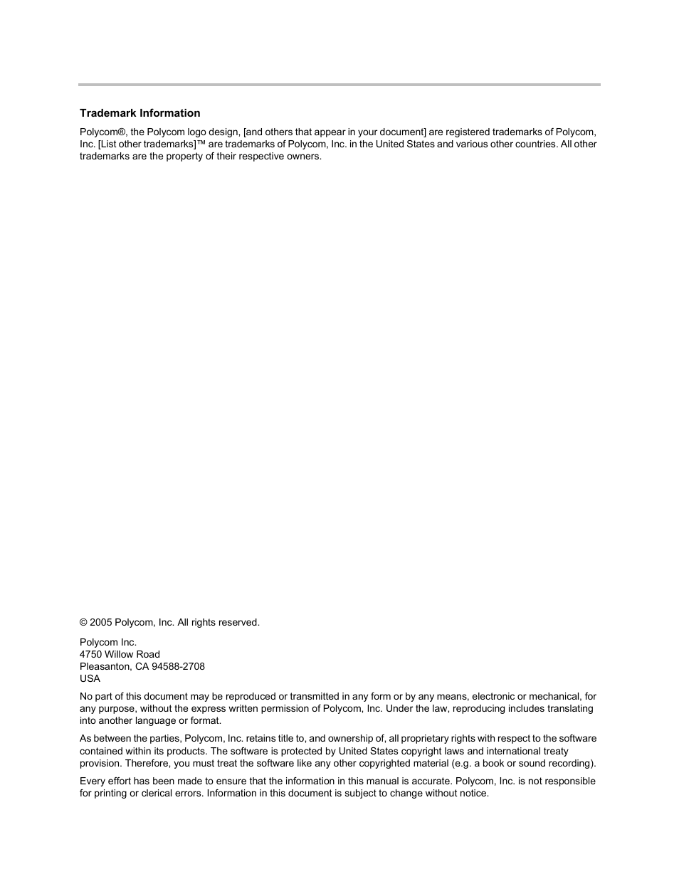 Polycom V2IU Converged Network Appliance 6400-S User Manual | Page 2 / 82