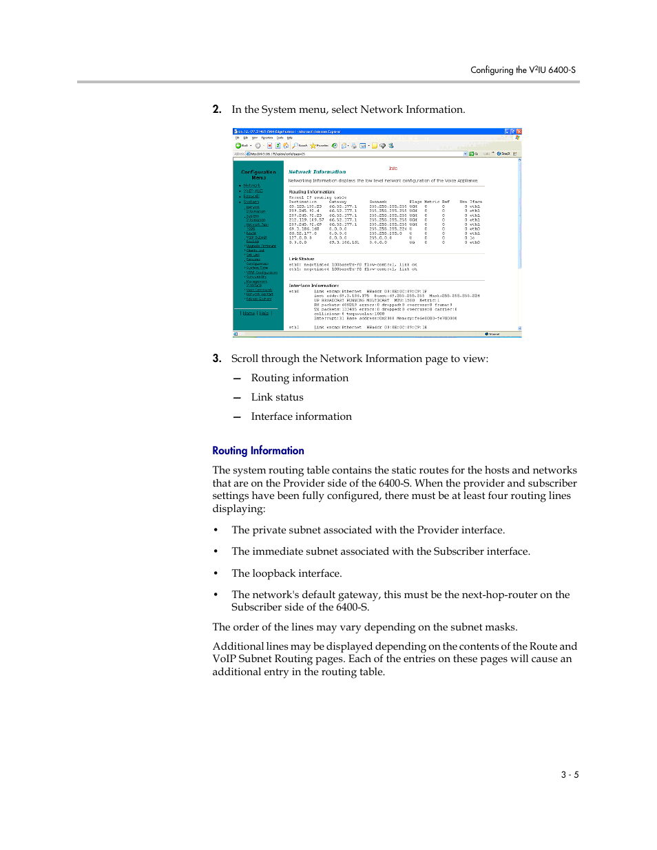 Routing information, Routing information –5 | Polycom V2IU Converged Network Appliance 6400-S User Manual | Page 21 / 82