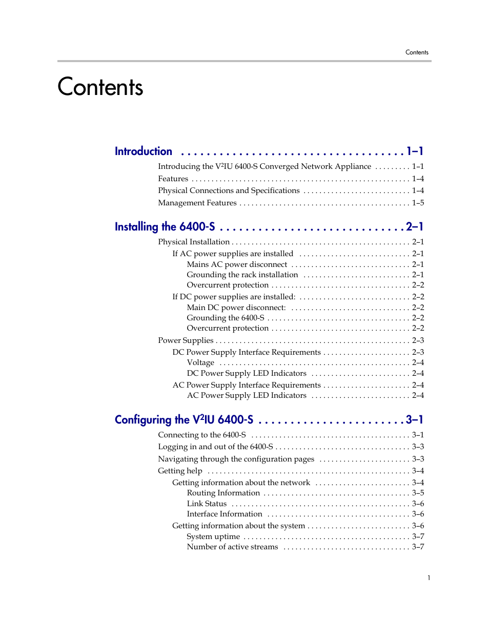 Polycom V2IU Converged Network Appliance 6400-S User Manual | Page 3 / 82