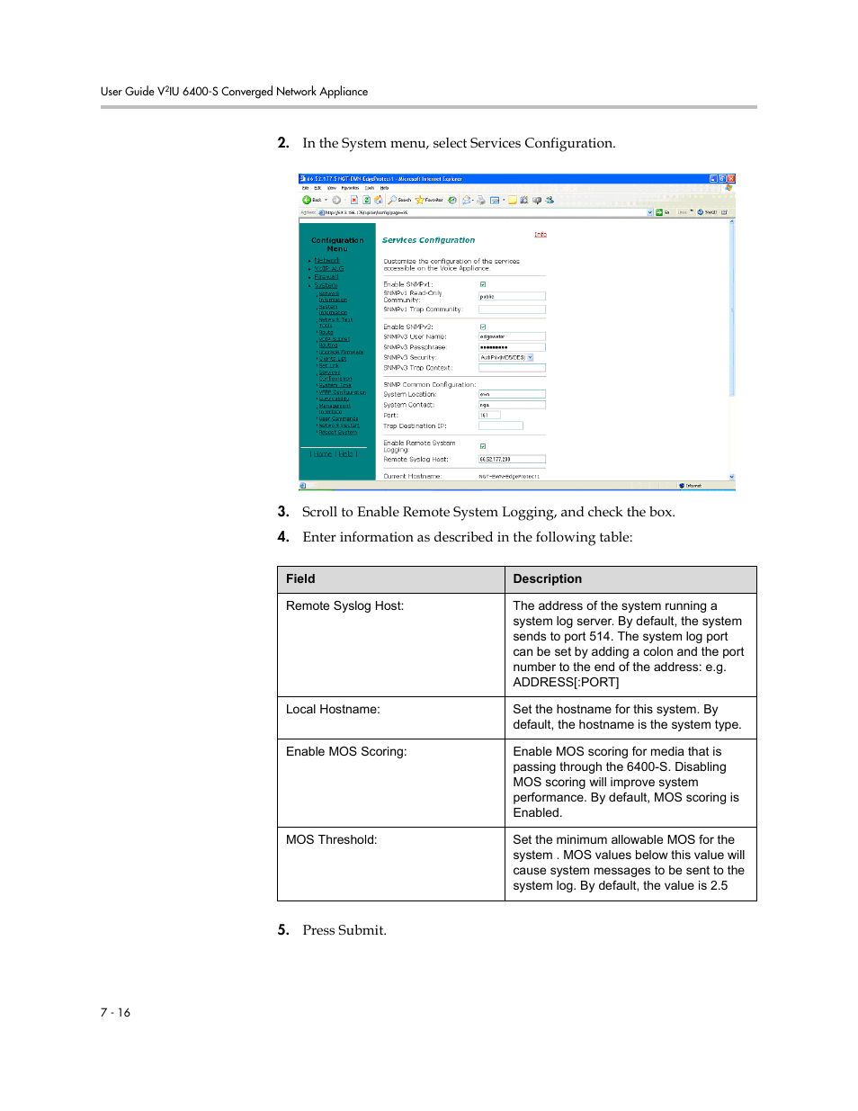 Polycom V2IU Converged Network Appliance 6400-S User Manual | Page 62 / 82