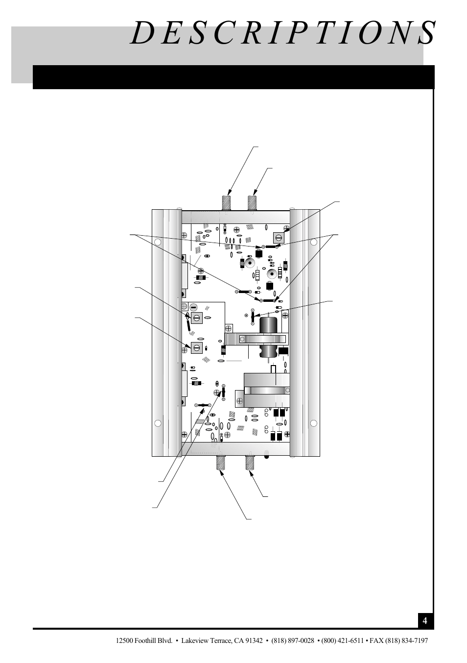 Pcb plug-in module and jumper locations, Pico macom, inc | Pico Macom PIDA-550 User Manual | Page 5 / 12