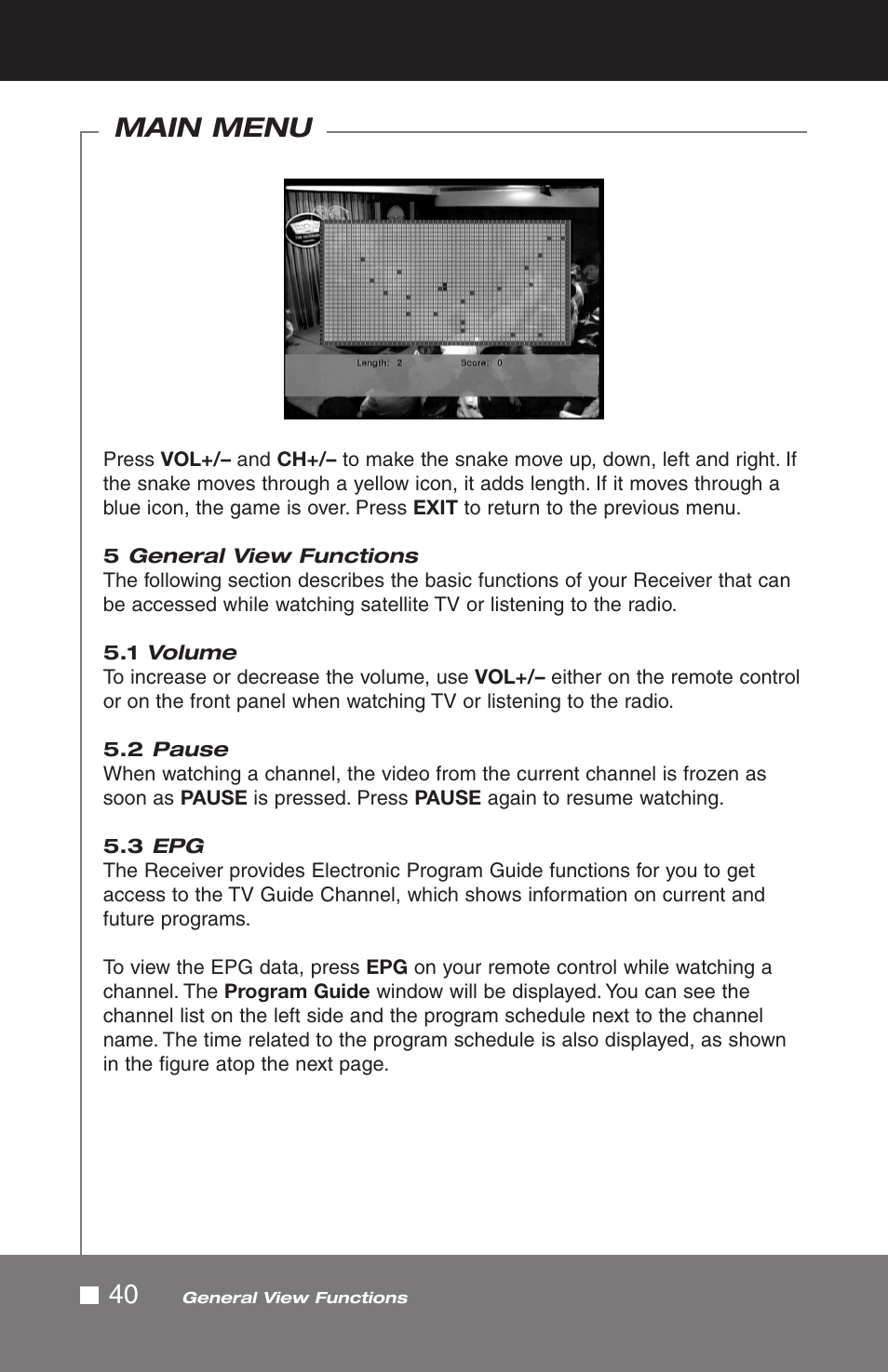 Main menu | Pico Macom SIRD-FTA User Manual | Page 40 / 52
