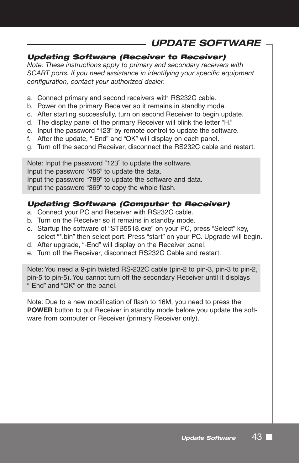 43 update software | Pico Macom SIRD-FTA User Manual | Page 43 / 52
