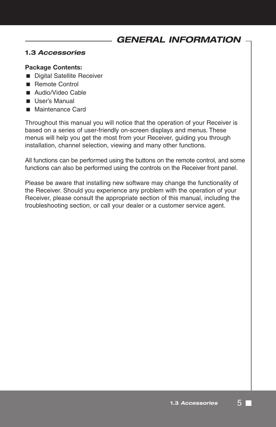 5general information | Pico Macom SIRD-FTA User Manual | Page 5 / 52