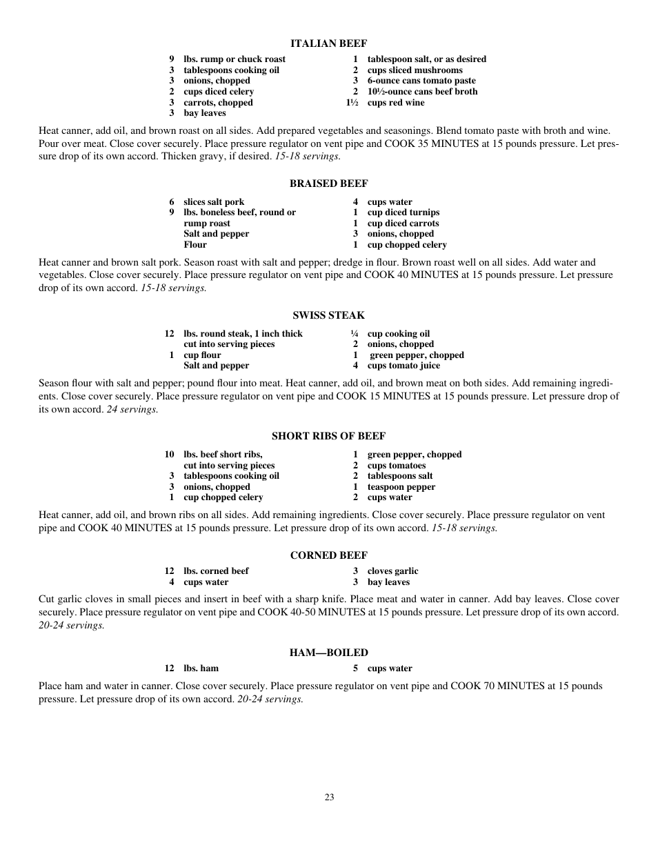 Presto Pressure Canner and Cooker User Manual | Page 23 / 35