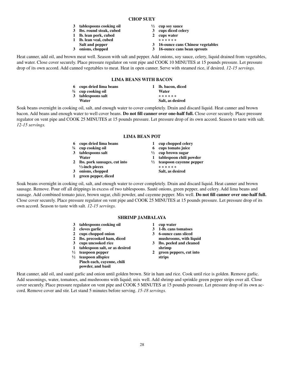 Presto Pressure Canner and Cooker User Manual | Page 28 / 35