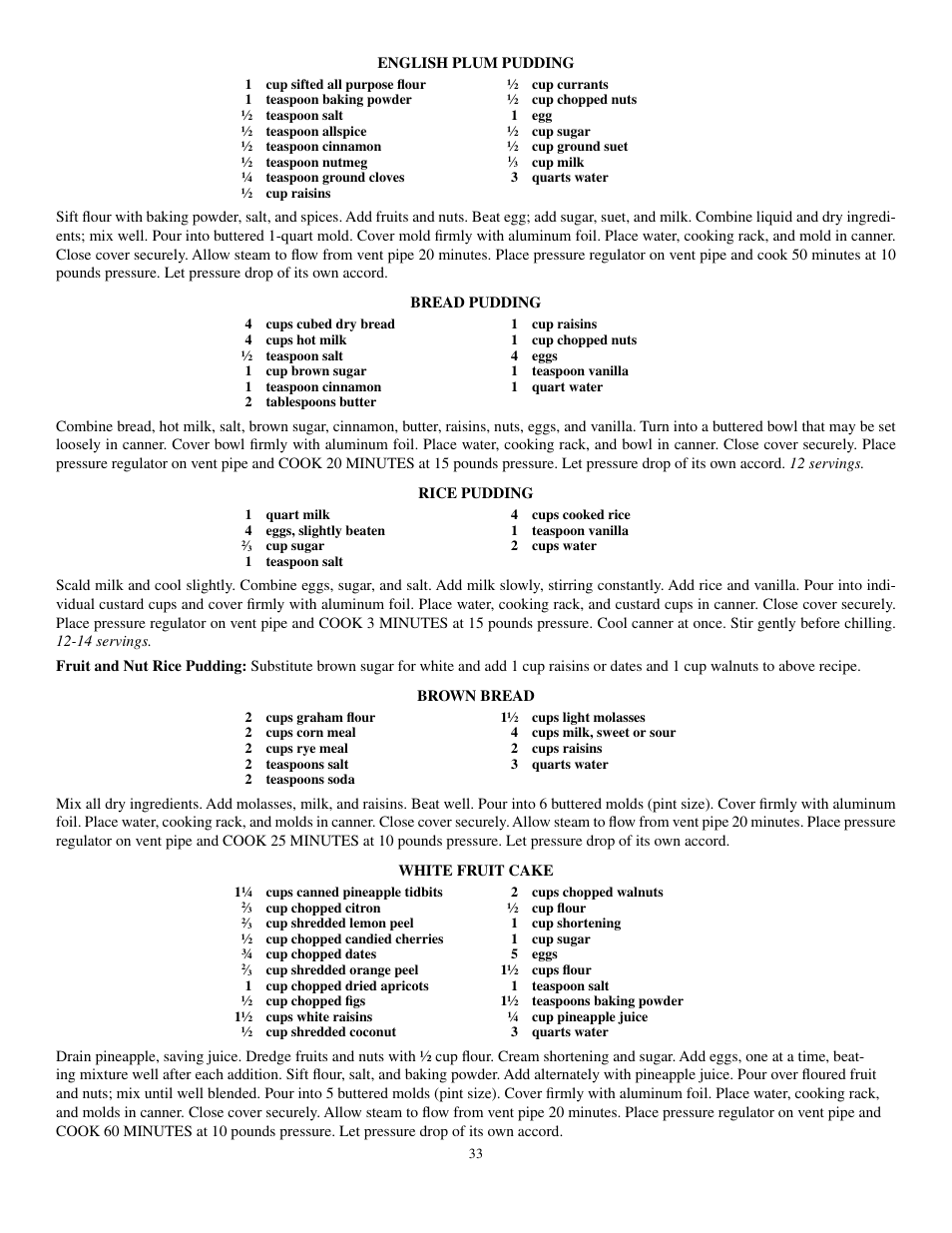Presto Pressure Canner and Cooker User Manual | Page 33 / 35