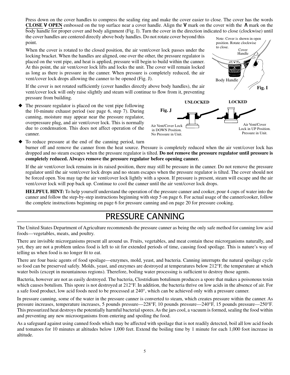 Pressure canning | Presto Pressure Canner and Cooker User Manual | Page 5 / 35