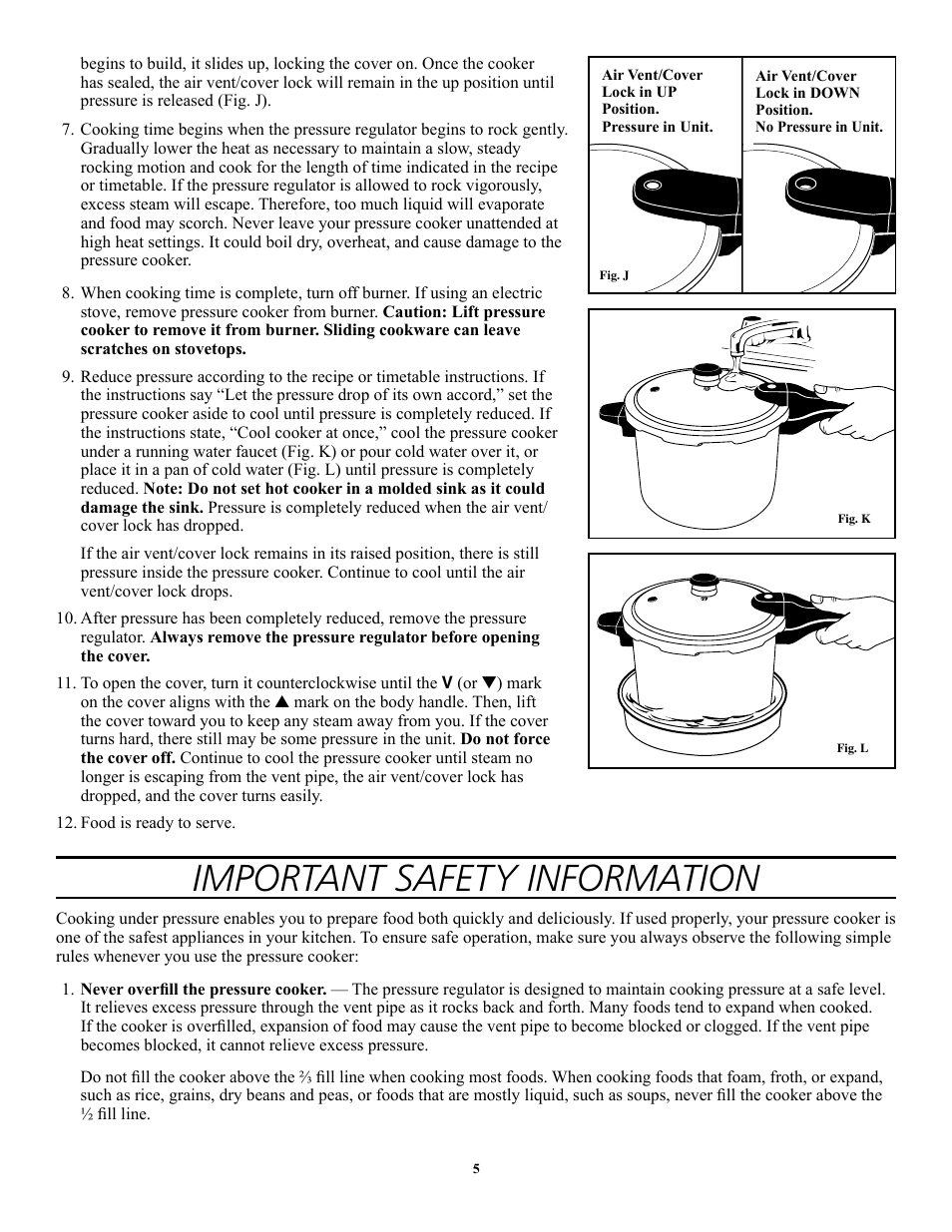Important safety information | Presto 1362 User Manual | Page 5 / 38