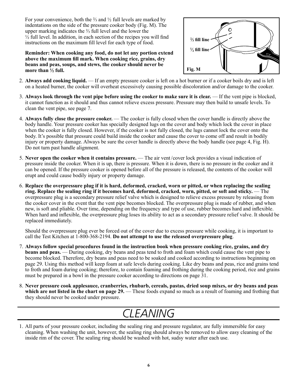 Cleaning | Presto 1362 User Manual | Page 6 / 38