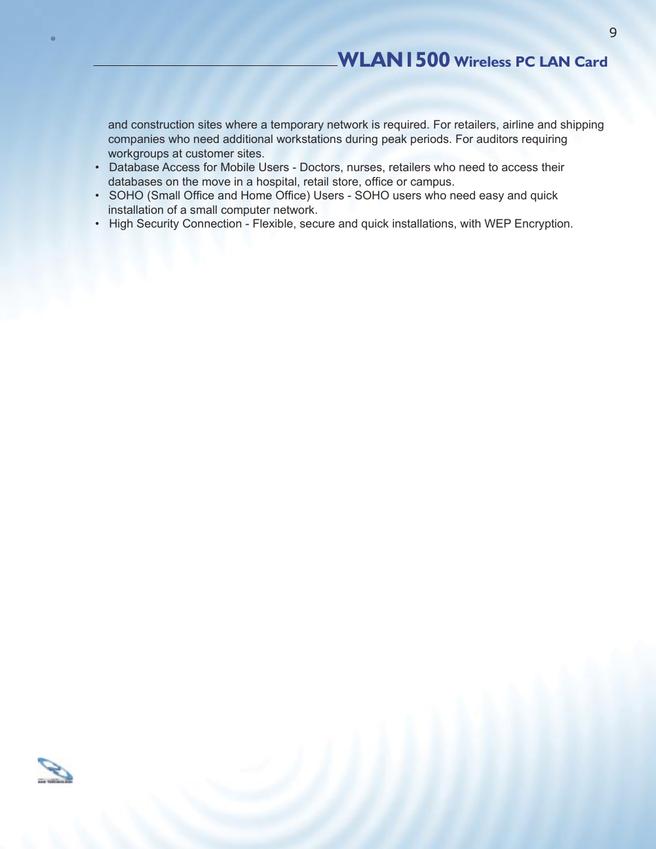 Wlan1500 | ParkerVision WLAN1500 User Manual | Page 7 / 34