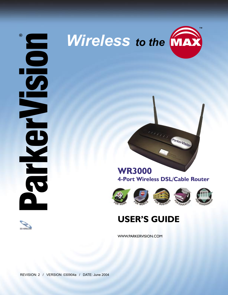 ParkerVision WR3000 User Manual | 179 pages