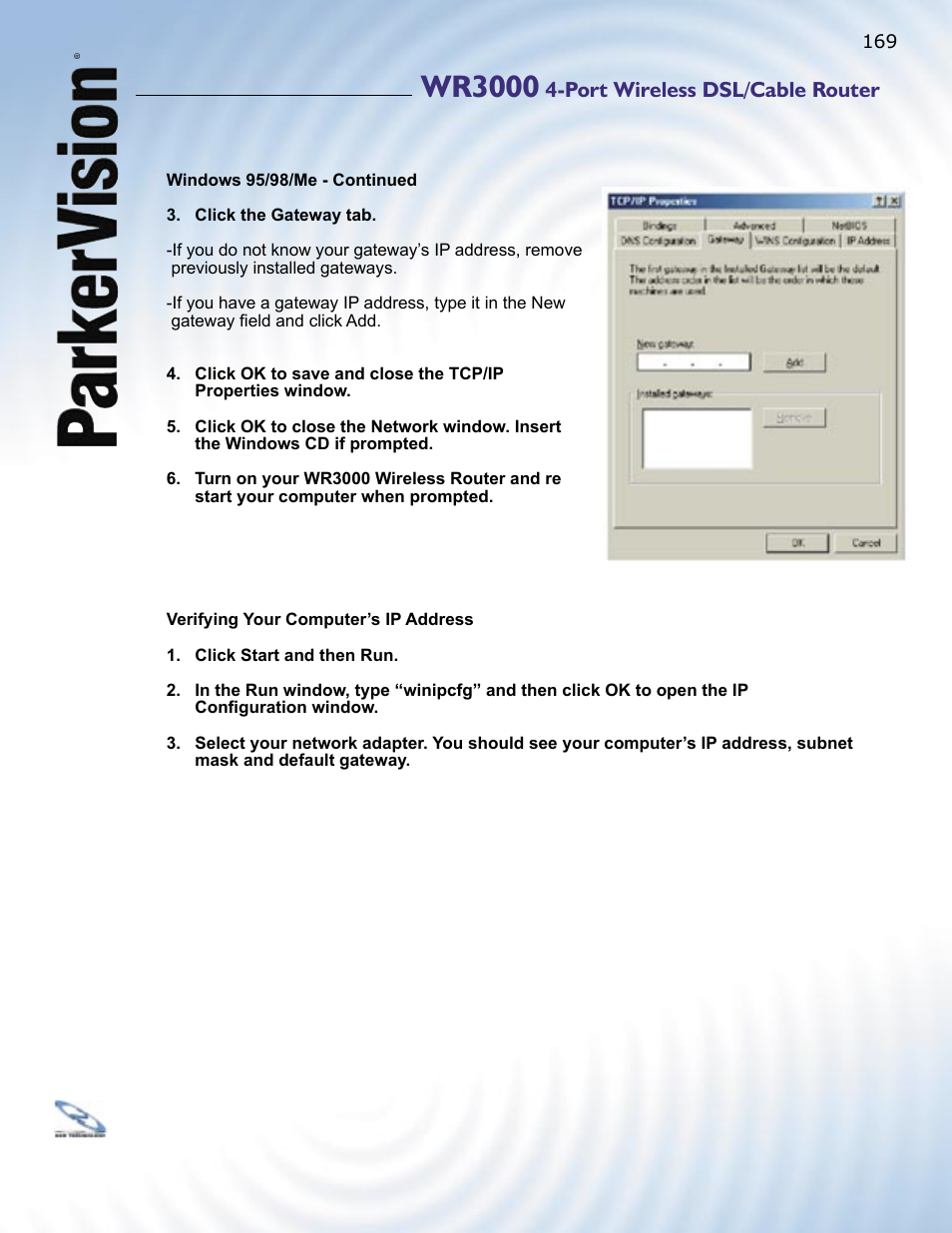 Wr3000 | ParkerVision WR3000 User Manual | Page 167 / 179