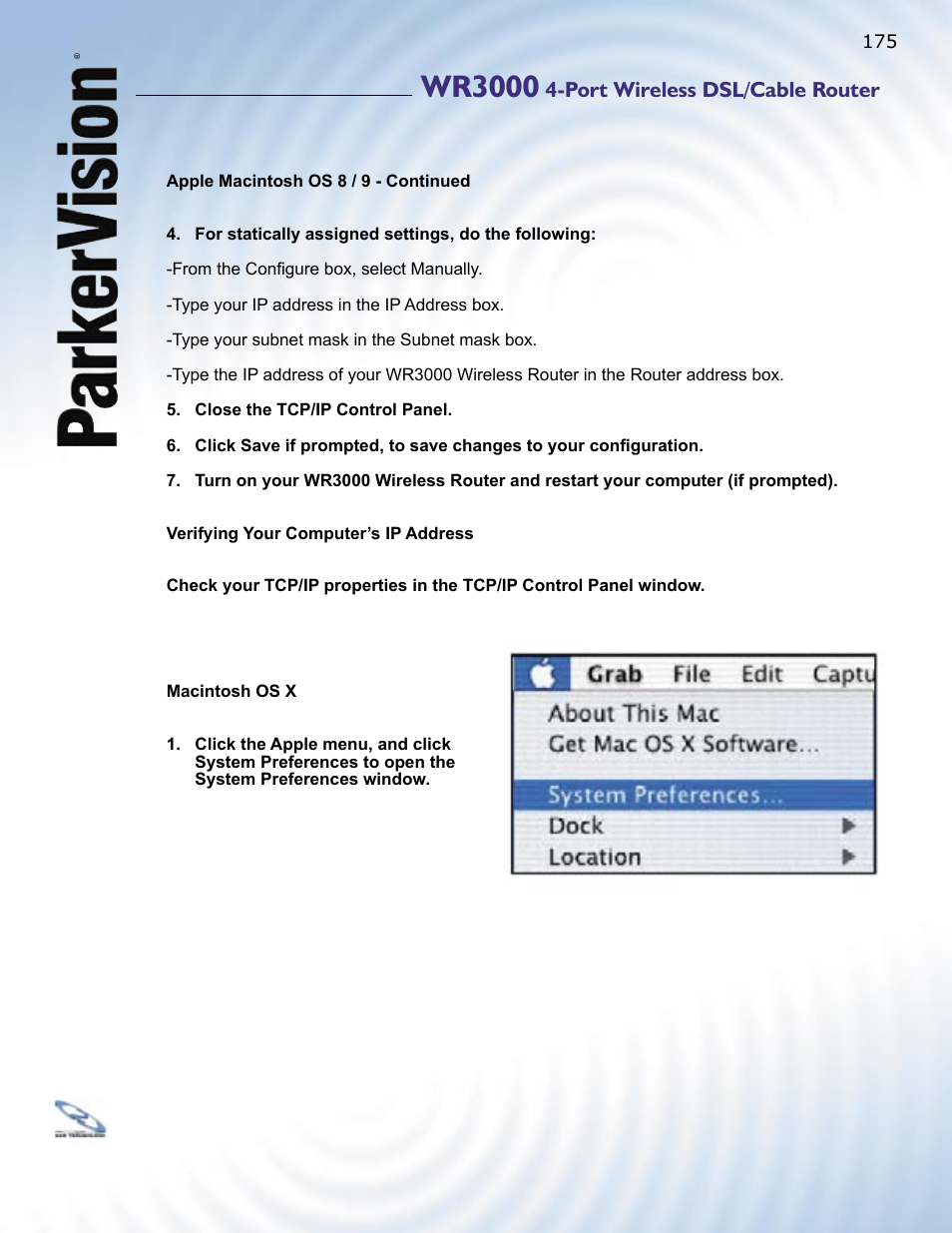 Wr3000 | ParkerVision WR3000 User Manual | Page 173 / 179