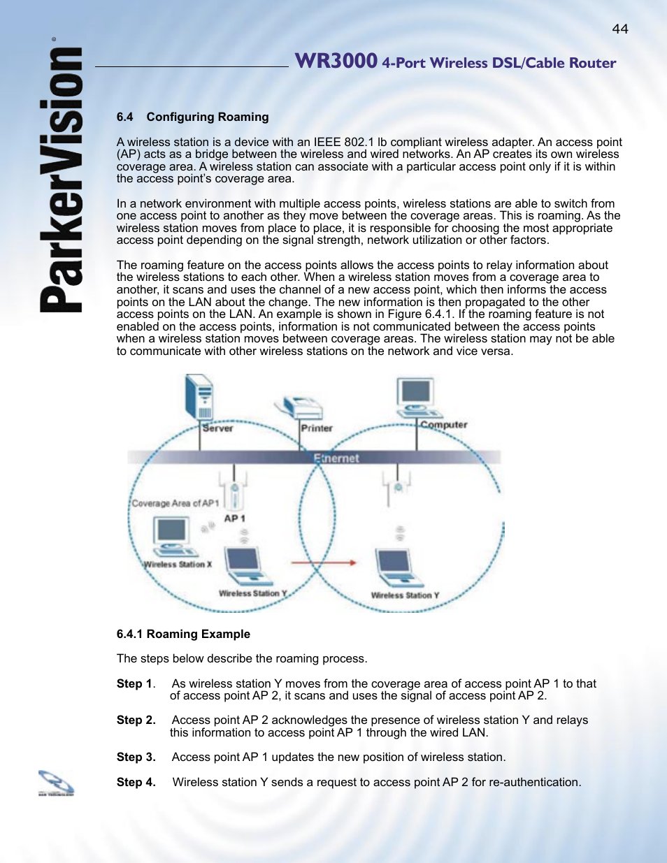 Wr3000, Port wireless dsl/cable router | ParkerVision WR3000 User Manual | Page 42 / 179