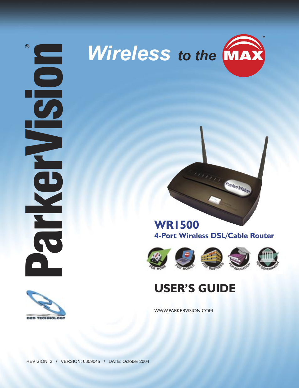 ParkerVision WR1500 User Manual | 177 pages